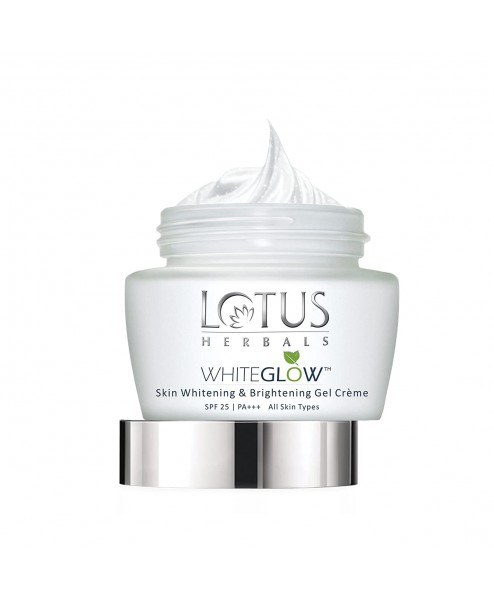 Lotus Herbals Whiteglow Skin Whitening And Brightening Gel Cream, SPF 25, 60g